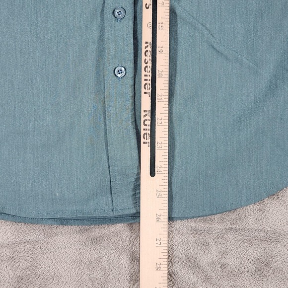 Kimes Ranch Shirt Mens Medium Blue Long Sleeve Western Coolmax Stretch Casual - Picture 10 of 12